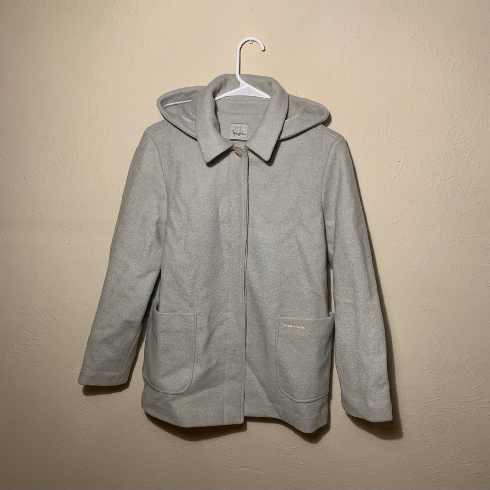 Gray woman warm jacket